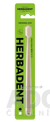 HERBADENT Original ECO Zubná kefka Stredne tvrdá 1x1 ks