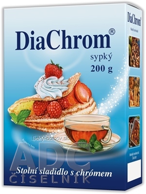 DiaChrom sypký nízkokalorické sladidlo prášok 1x200 g
