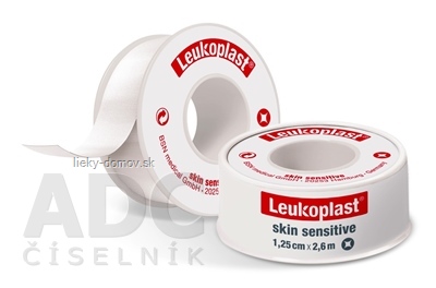 LEUKOPLAST SKIN SENSITIVE náplasť na cievke, 1,25cm x 2,6m, 1x1 ks