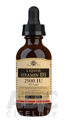 Solgar Vitamín D3 2500 IU tekutý, pomarančová aróma 1x59 ml