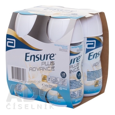 Ensure PLUS ADVANCE vanilková príchuť 4x220 ml