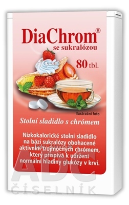 DiaChrom so sukralózou tbl 1x80 ks
