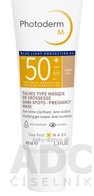 BIODERMA Photoderm M SVETLÝ SPF 50+ gél - krém (Pigmentové škvrny - tehotenská maska) 1x40 ml