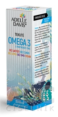 Adelle Davis OMEGA 3 z morských rias tekuté (33 dávok) 1x50 ml