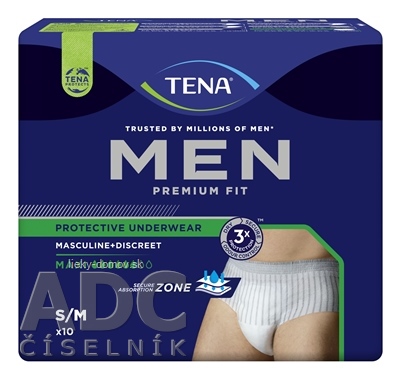 TENA Men Protective Underwear Maxi S/M pánske naťahovacie inkontinenčné nohavičky 1x10 ks