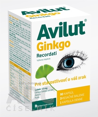 AVILUT Ginkgo Recordati cps 1x90 ks