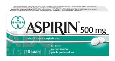 Aspirin 500 mg tbl 500 mg 1x10 ks