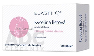 Elasti-Q KYSELINA LISTOVÁ 800 μg tbl 1x30 ks