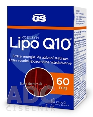 GS Koenzým Lipo Q10 60 mg cps 1x60 ks