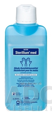 BODE Sterillium med dezinfekčný prípravok na ruky, 1x500 ml