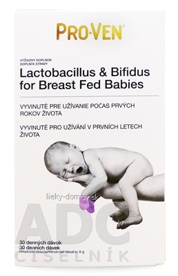 Pro-Ven Lactobacillus & Bifidus plv for Breast Fed Babies (30 dávok) 1x6 g