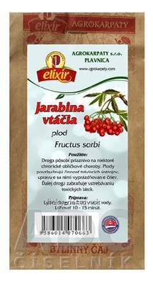 AGROKARPATY JARABINA VTÁČIA plod bylinný čaj 1x30 g