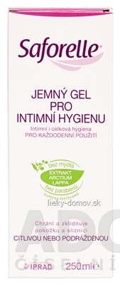 SAFORELLE jemný gél na intímnu hygienu 1x250 ml