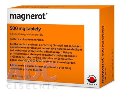 Magnerot 500 mg tbl (blister PVC/PVDC/Al) 1x100 ks