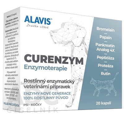 ALAVIS CURENZYM ENZYMOTERAPIA cps pre psy a mačky 1x20 ks