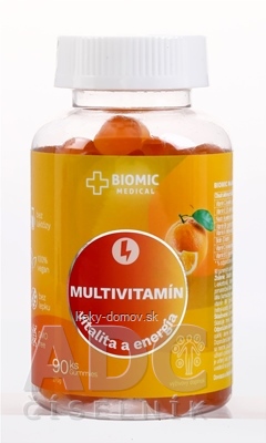 BIOMIC MULTIVITAMÍN gummies, pomarančová príchuť 1x90 ks