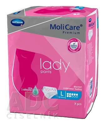 MoliCare Premium lady pants 7 kvapiek L inkontinenčné naťahovacie nohavičky 1x7 ks