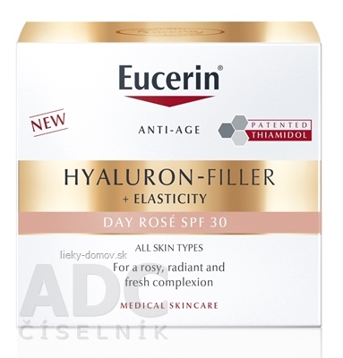 Eucerin HYALURON-FILLER+ELASTICITY Rose SPF30 denný krém 1x50 ml