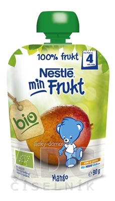 Nestlé min Frukt BIO Mango kapsička, ovocná desiata (od ukonč. 4. mesiaca) 1x90 g