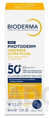 BIODERMA Photoderm XDefense Ultra fluid SPF 50+ netónovaný, 1x40 ml