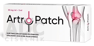 Artro-Patch Implantát na báze HA 90 mg/3 ml v predplnenej injekčnej striekačke, na náhradu synoviálnej tekutiny (30 mg/ml) 1x3 ml