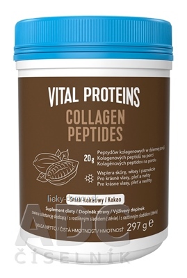 VITAL PROTEINS COLLAGEN PEPTIDES Kakao prášok na prípravu nápoja, príchuť kakao 1x297 g