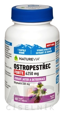 NATUREVIA PESTREC mariánsky FORTE 6250 mg cps 1x60 ks