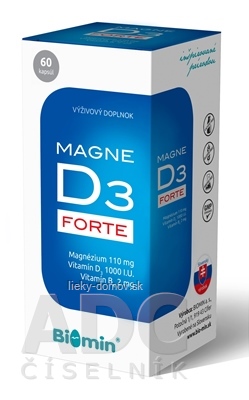 Biomin MAGNE D3 FORTE cps 1x60 ks