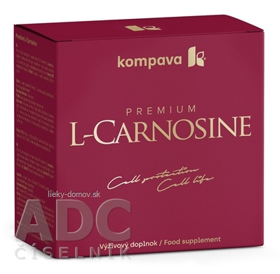 kompava Premium L-Carnosine + Darček cps 60 ks + ACIDO FIT tbl eff 10 ks grátis, 1x1 set