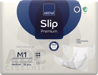 ABENA Slip Premium M1 plienkové nohavičky, boky 70-110 cm, savosť 2000 ml, 1x26 ks