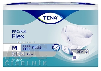 TENA Flex Plus M inkontinenčné nohavičky s rýchloupevňovacím pásom (inov.2022) 1x30 ks