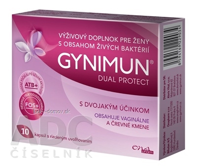GYNIMUN DUAL PROTECT cps s riadeným uvoľňovaním 1x10 ks