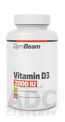 GymBeam Vitamin D3 2000 IU cps 1x120 ks
