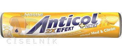 Nestlé ANTICOL MED A CITRÓN pastilky (zinok, eukalyptus) 1x50 g