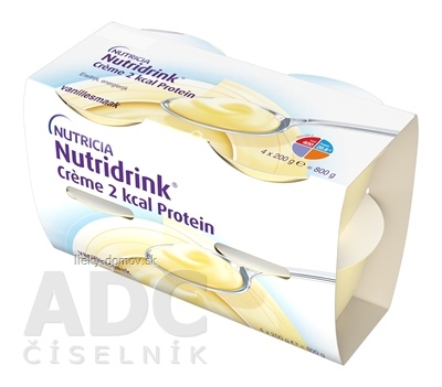 Nutridrink Crème 2 kcal Protein s vanilkovou príchuťou 24x200 g (4800 g)
