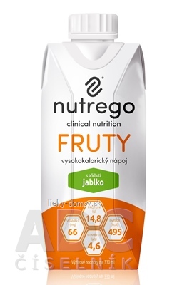 Nutrego FRUTY s príchuťou jablko 1x330 ml