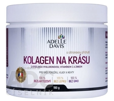 Adelle Davis KOLAGÉN NA KRÁSU prášok s citrónovou príchuťou 1x190 g