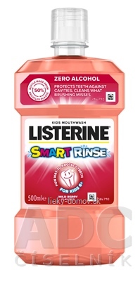 LISTERINE Smart Rinse Mild Berry ústna voda 1x500 ml