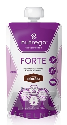 Nutrego FORTE s príchuťou čokoláda 12x200 ml