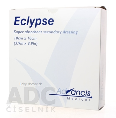 Eclypse krytie na rany superabsorpčné 10x10 cm, 1x20 ks