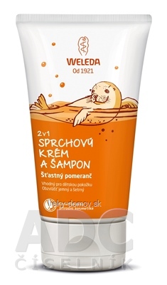 WELEDA 2v1 Sprchový krém a šampón Šťastný pomarač 1x150 ml