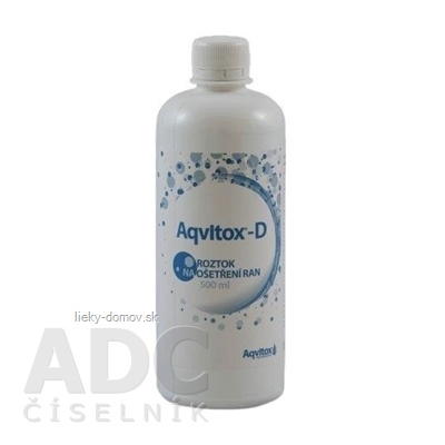 Aqvitox-D roztok na ošetrenie rán 1x500 ml