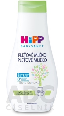 HiPP BABYSANFT Pleťové mlieko šetrné, s Bio mandľovým olejom (inov. 2022) 1x350 ml