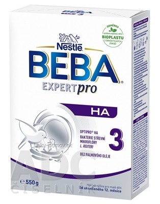 BEBA EXPERT pro HA 3 mliečna výživa pre malé deti (od ukonč. 12. mesiaca) 1x550 g
