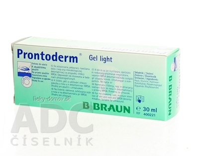 B.BRAUN PRONTODERM GEL LIGHT gél, antimikrobiálna bariéra 1x30 ml