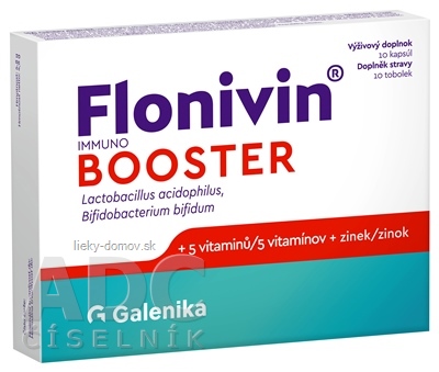 Flonivin IMMUNO BOOSTER cps (prospešné baktérie + 5 vitamínov + zinok) 1x10 ks