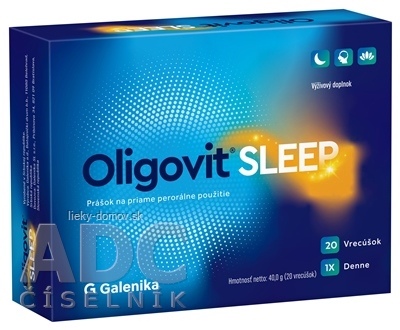 Oligovit SLEEP prášok na perorálne použitie, vrecúška 1x20 ks