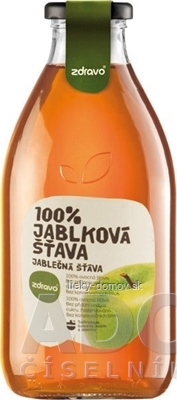 zdravo 100% JABLKOVÁ ŠŤAVA 1x0,75 l