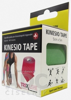 KINESIO TAPE TRIXLINE zelená, 5 cm x 5 m, 1x1 ks