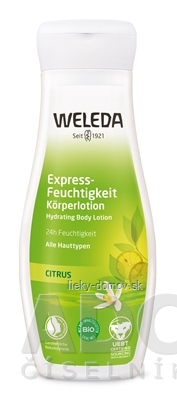 WELEDA CITRUS Telové mlieko expresne 24h hydratujúce 1x200 ml